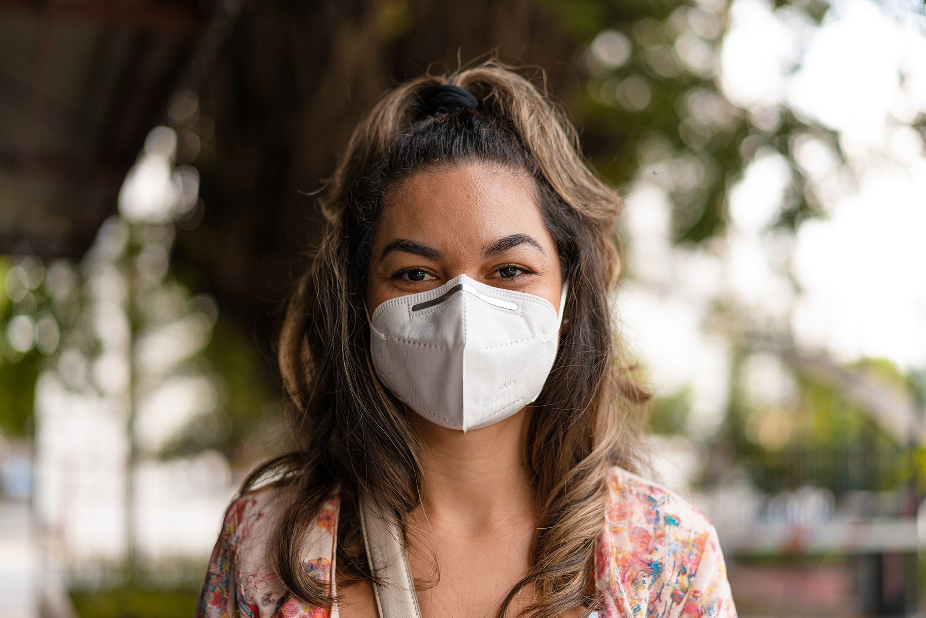 Woman, Protective mask, Kn95, Coronavirus, Day